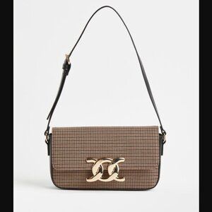 NWT VIral H&M Shoulder Bag with Gold Clasp